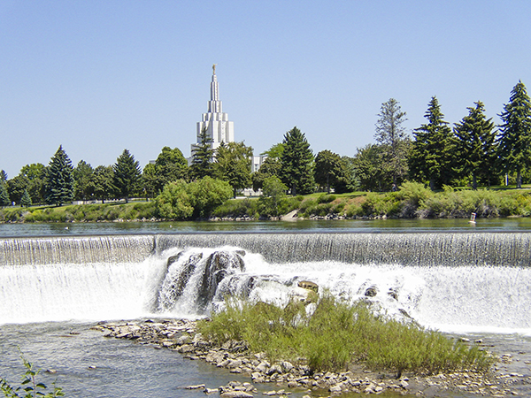Idaho Falls Temple photograph by K. Bradley Washburn