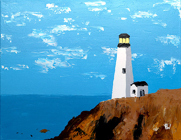 Lighthouse Bluff painting by K. Bradley Washburn