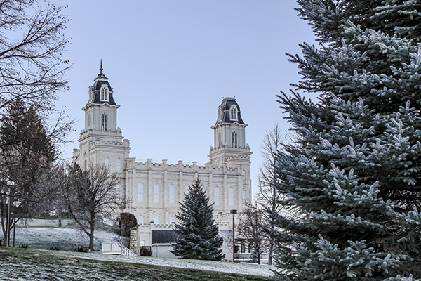 Manti Temple on Thanksgiving Morning photograph by K. Bradley Washburn