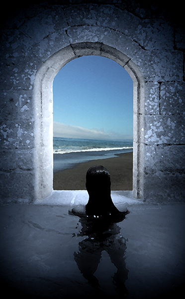 On the Other Side digital collage by K. Bradley Washburn