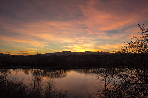 Sunset at Highland Glen photograph by K. Bradley Washburn