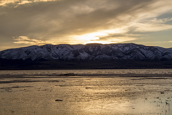 Utah Lake in February photograph by K. Bradley Washburn