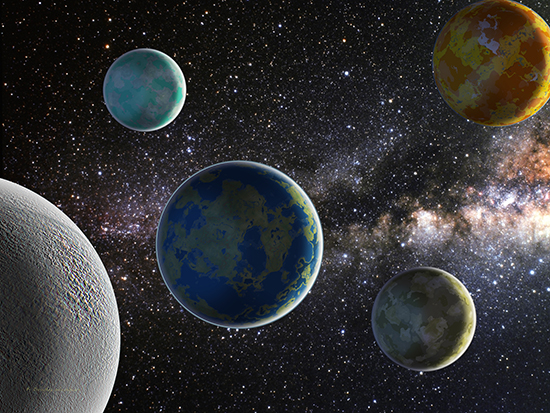 Viewing the Cosmos digital art by K. Bradley Washburn