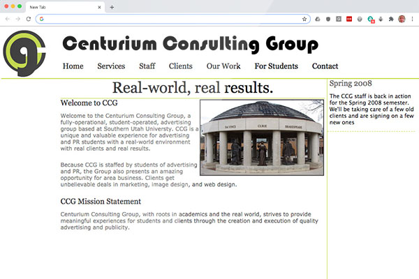 Centurium Consulting Group website