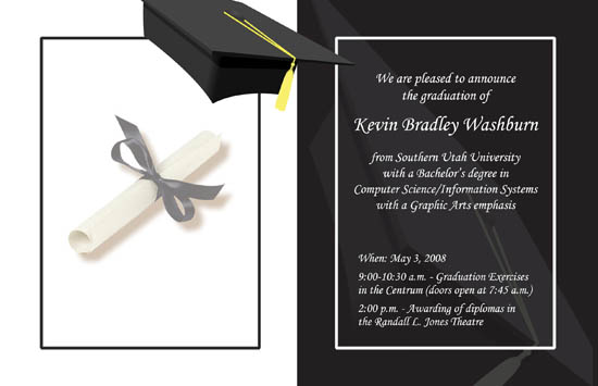 SUU Graduation Announcement